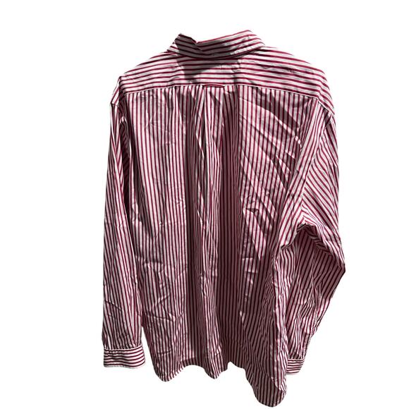 Ralph Lauren Polo Country Club Men’s XXL Red White Stripe Button Down Shirt - Picture 5 of 8